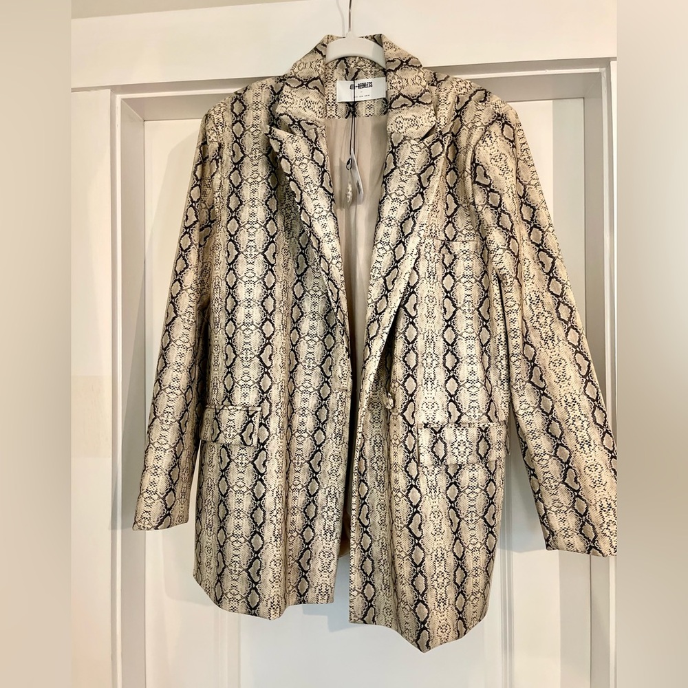 NWT 4th + Reckless Vegan Alligator Jacket